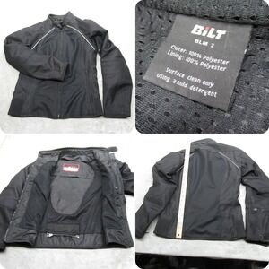 Bilt Jacket Womens Small Black Mesh Lightweight Elbow & Shoulder Pads Motorcycle